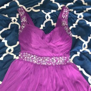 Purple formal dress